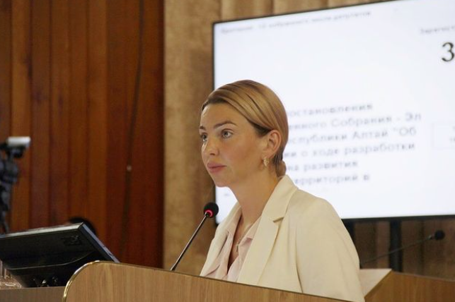Екатерина Поварова выступила с докладом о ходе разработки научно-исследовательской работы