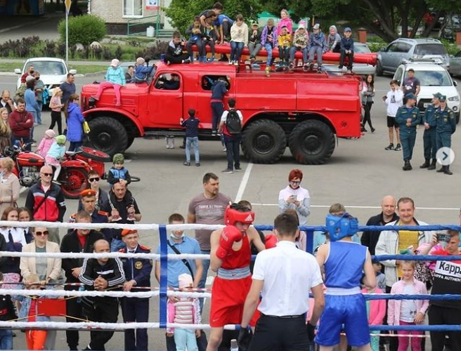 Соревнования по боксу в память о пожарных в Новоалтайске