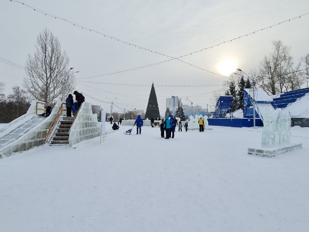 На новый год в Барнауле не будет ледовых горок