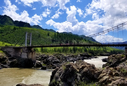 Ороктойский мост горный Алтай / Как добраться до Ороктойского моста
